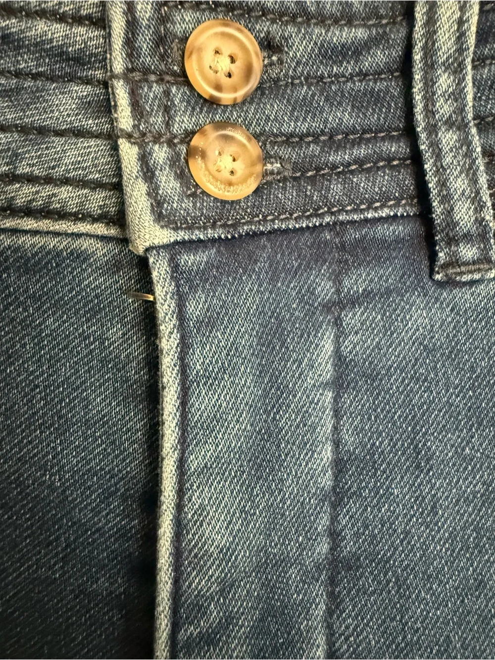 FAHERTY Harbor Wide Leg Jeans Stretch Terry High Rise Blue Denim 28 - Picture 7 of 7